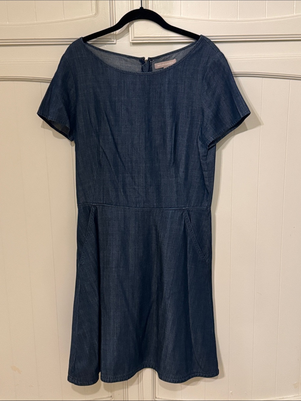 Banana Republic Denim Short-Sleeve A-Line Dress